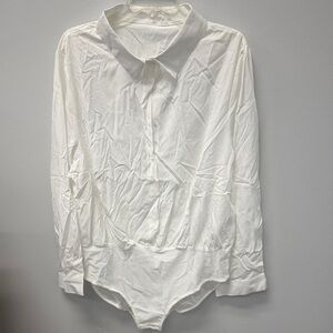 NWOT SHEIN White Long Sleeve Bodysuit